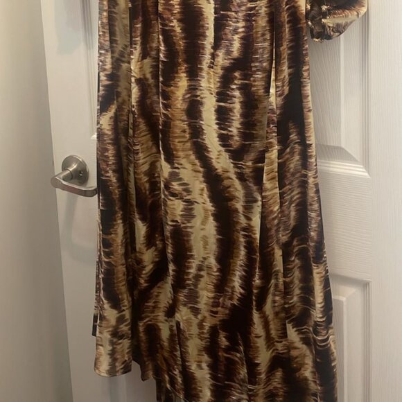 Banana Republic Animal Print Midi Dress - Medium Petite - NWT - Picture 3 of 7